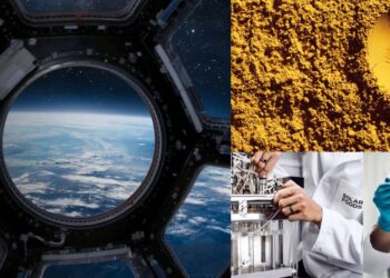 Images d'illustration de la transformation de l'urine en protéines pour les astronautes des missions spaciales