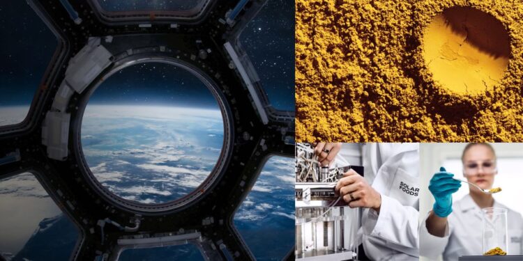 Images d'illustration de la transformation de l'urine en protéines pour les astronautes des missions spaciales