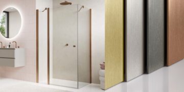 Parois de douche Solino de Ronal et les différentes finitions des profilés.