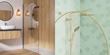 La paroi walk'in de Kinedo et son arche sérigraphiée