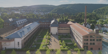 Vue de l'usine Villeroy & Boch à Mettlach en Allemagne