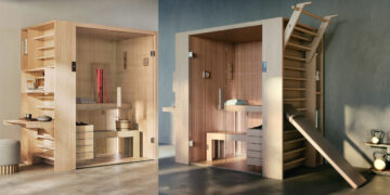 Le sauna accessoirisé Fun de Novellini.