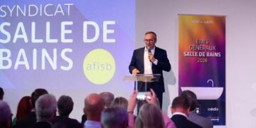 Frédéric Pfeiffer, président du syndicat de la salle de bains aux Etats Généraux de la Salle de Bains