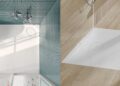 Receveur Ecora de Villeroy & Boch : un cache-bonde ovale le distingue