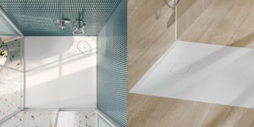 Receveur de douche Ecora de Villeroy & Boch, blanc et encastré