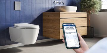 Illustration de l'application ToiletSeatFinder de Bemis.