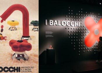 archives publicitaires Fantini des années 1970 ; stand Fantini lors du salon de Milan en 2026