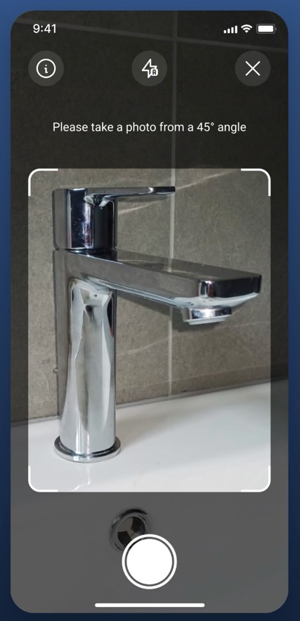 Cpature d'écran appli Grohe Product Finder