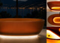 Baignoire Lumina Light de Glass Design : cristalline, une lueur l’enveloppe